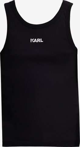 Tricou de la Karl Lagerfeld pe negru: față