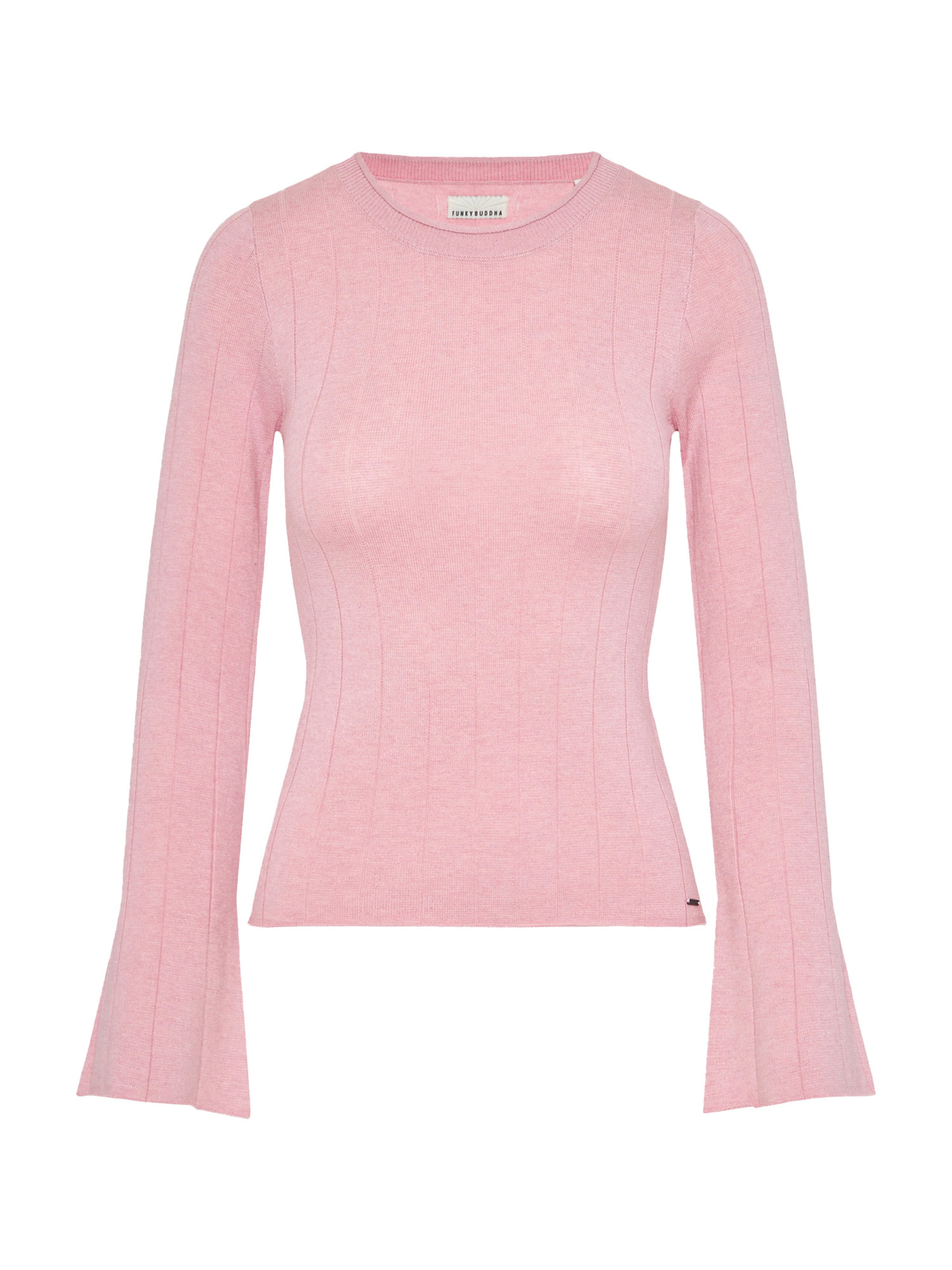 Funky Buddha Sweater in Pink: front