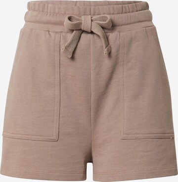 A LOT LESS Loosefit Broek 'Liv' in Beige: voorkant