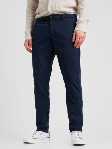 GABBA Regular Chino trousers in Blue: front