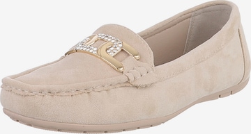 Ital-Design Mokassin in Beige: Vorderseite