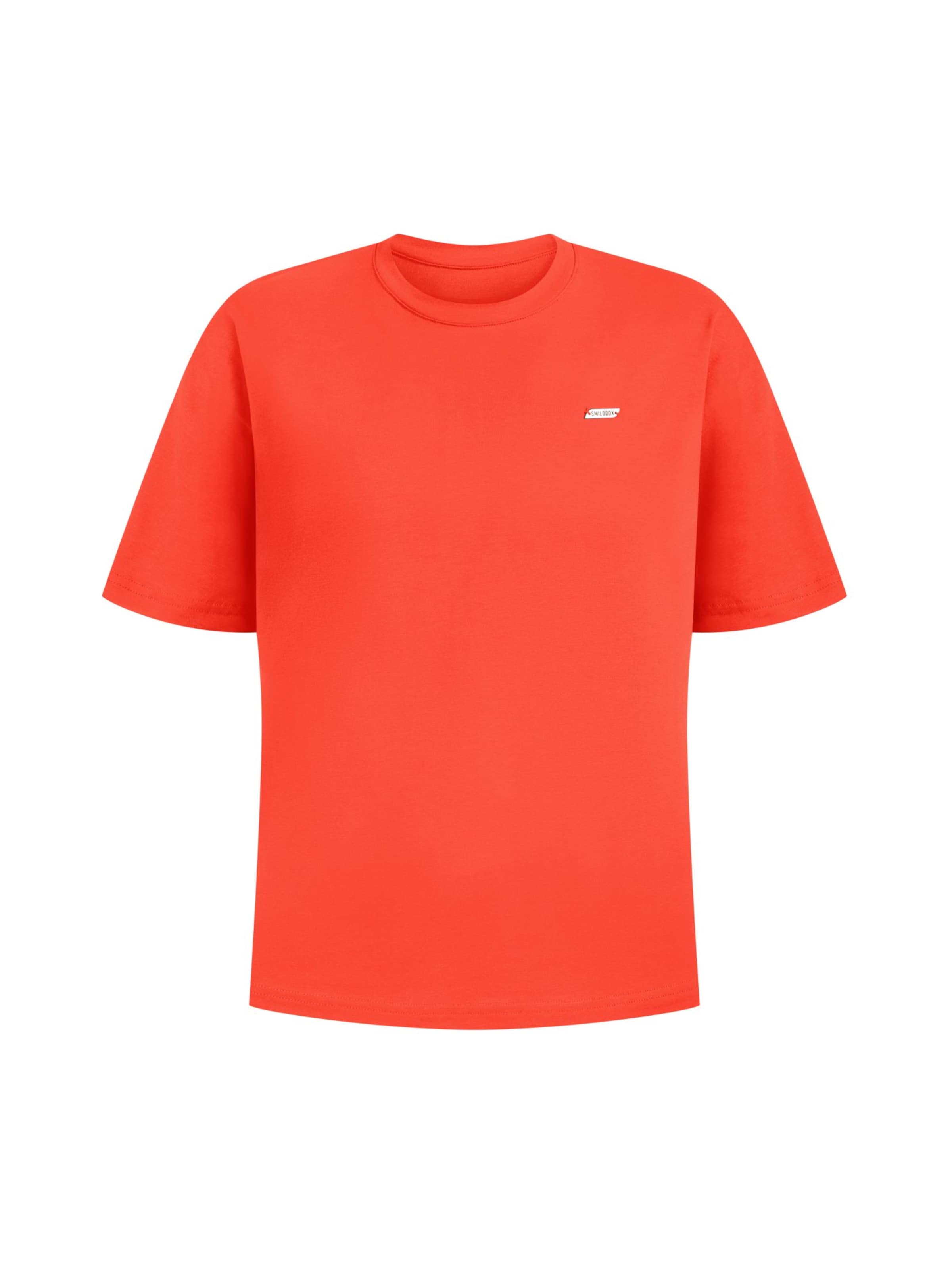 T-shirt Smilodox en rouge : devant