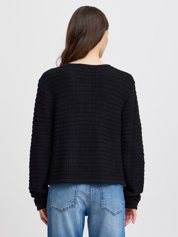 ICHI Knit cardigan 'IH BECCAS' in Black