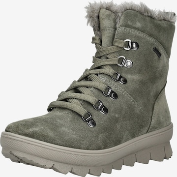 Legero Lace-up bootie in Green: front