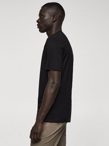 T-Shirt 'BELLOW' MANGO MAN en noir