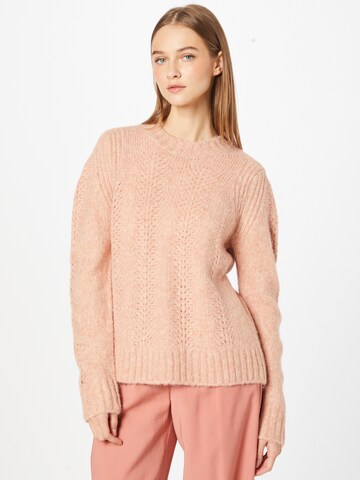 Pull-over 'Bibi' PIECES en rose : devant