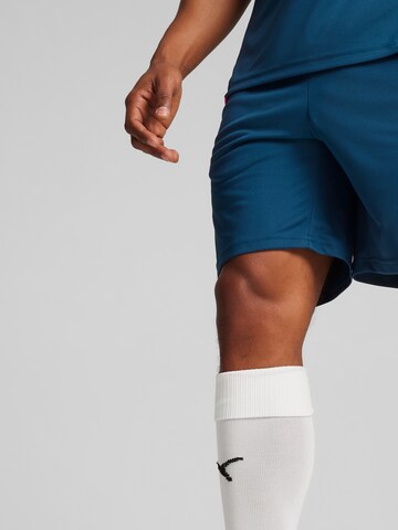 PUMA Regular Sportshorts 'teamLIGA' in Blau