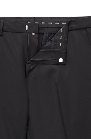 BOSS Regular Pleated Pants 'Wenten' in Black