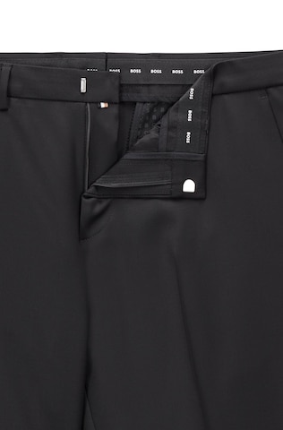 BOSS Regular Pleated Pants 'Wenten' in Black