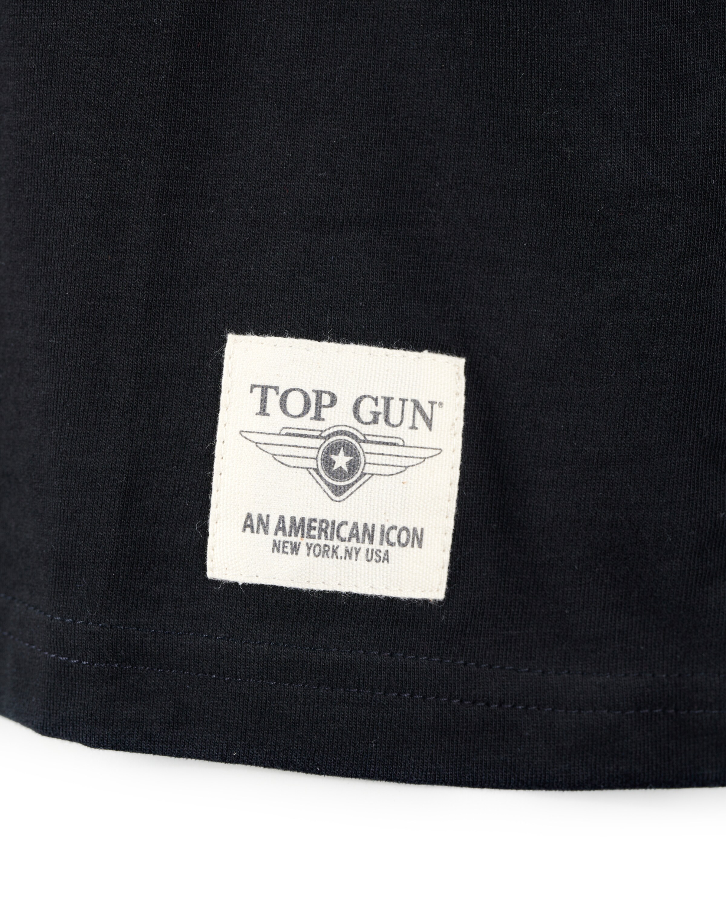 TOP GUN Shirt 'TG20213006' in Zwart