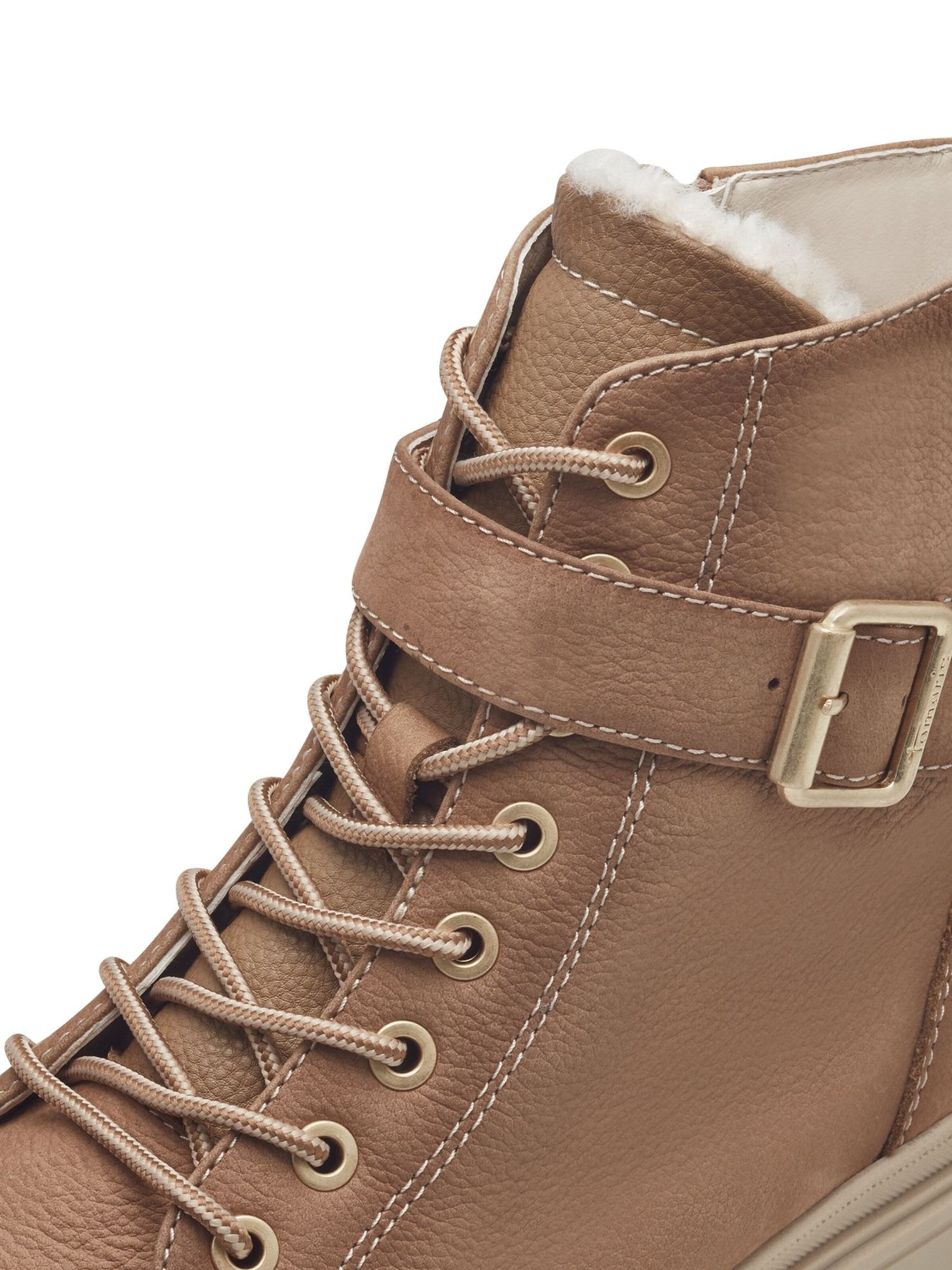 Bottines à lacets Tamaris en marron