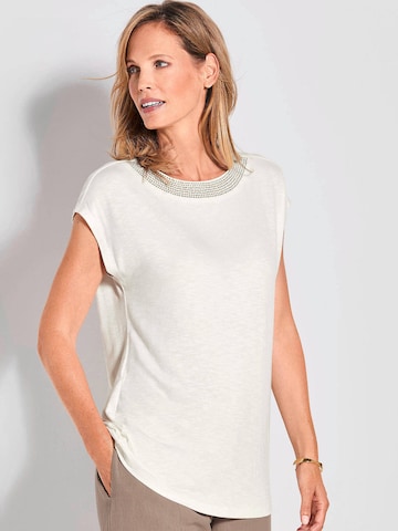 Goldner Shirt in Wit