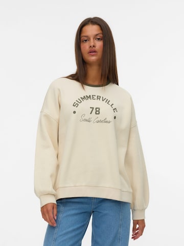 VERO MODA Свитшот в Бежевый: спереди