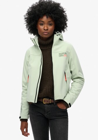 Veste fonctionnelle Superdry en vert : devant