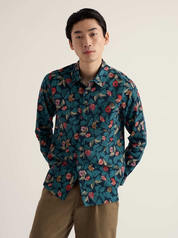 Seasalt Cornwall Regular fit Button Up Shirt 'Palores' in Blue: front