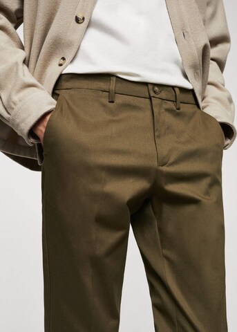 MANGO MAN Regular Pants 'DUBLINO' in Brown