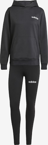 ADIDAS SPORTSWEAR Trainingsanzug 'Leisure' in Schwarz: Vorderseite