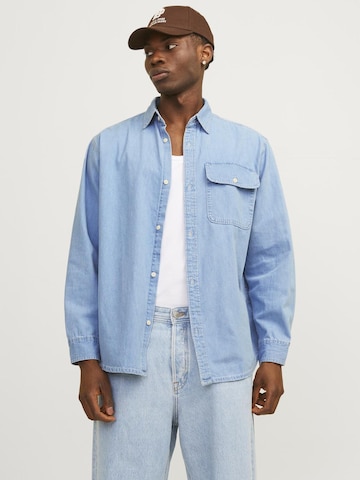 Regular fit Camicia 'Wilson' di JACK & JONES in blu: frontale