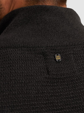 PME Legend Trui 'Pullover with half zipper' in Zwart