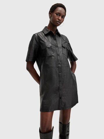 Abito camicia 'ROCK' di AllSaints in nero: frontale