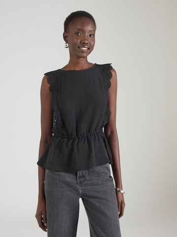 ABOUT YOU Bluza 'Ellen' | črna barva: sprednja stran