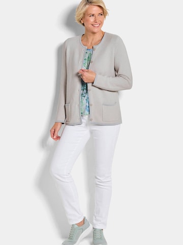 Goldner Gebreid vest in Grijs