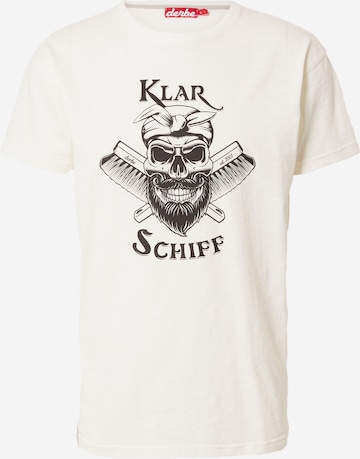 Derbe T-Shirt 'Klarschiff' in Weiß: predná strana