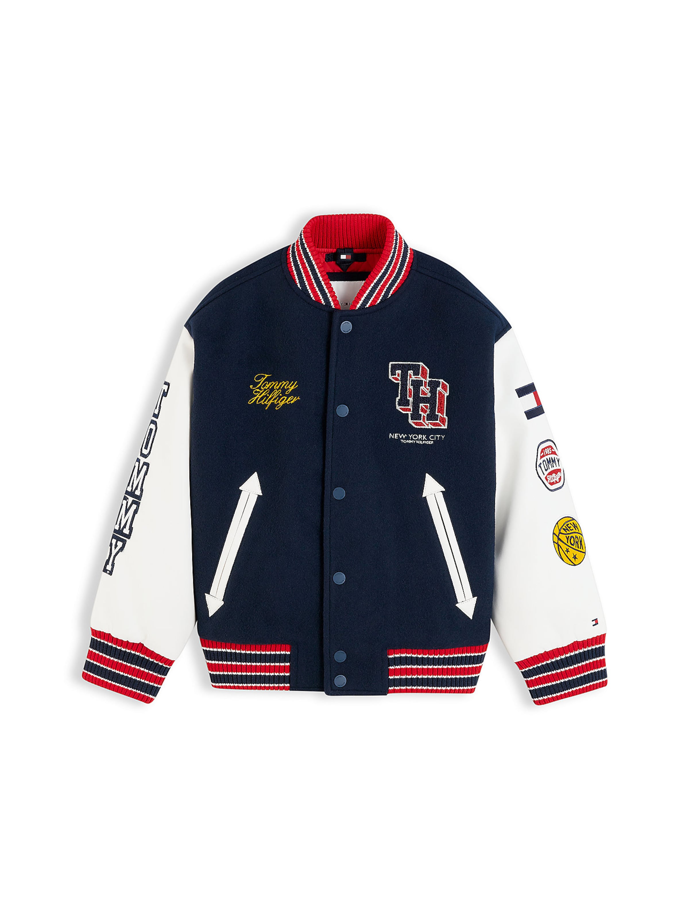 TOMMY HILFIGER Jacke 'Varsity' in Blau: Vorderseite