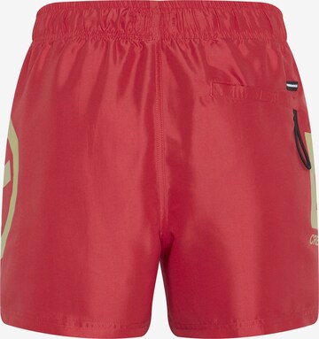 CHIEMSEE Athletic Swim Trunks in Red