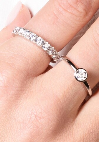 XENOX Ring 'Silver Circle' in Silber