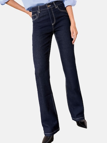 Friends Like TheseWide Leg/ Široke nogavice Traperice - plava boja: prednji dio