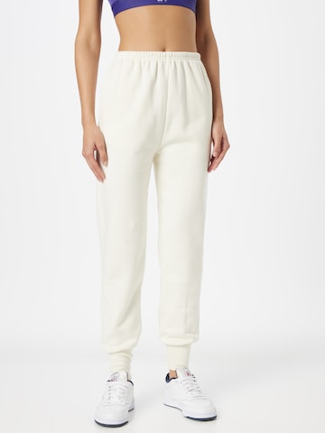 Reebok - Tapered Pantalón en blanco: frente