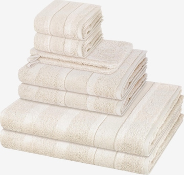 Cawö Towel 'Noblesse' in Beige: front