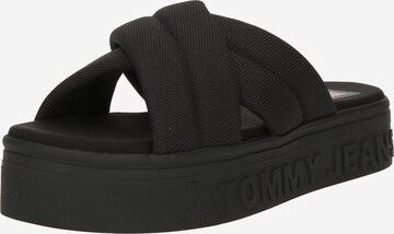 Mule Tommy Jeans en noir : devant