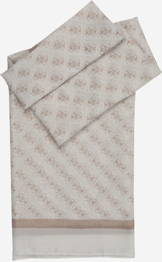 Šalikas 'KATYA SCARF 90X180' iš GUESS, spalva – smėlio spalva / balta, Prekių apžvalga