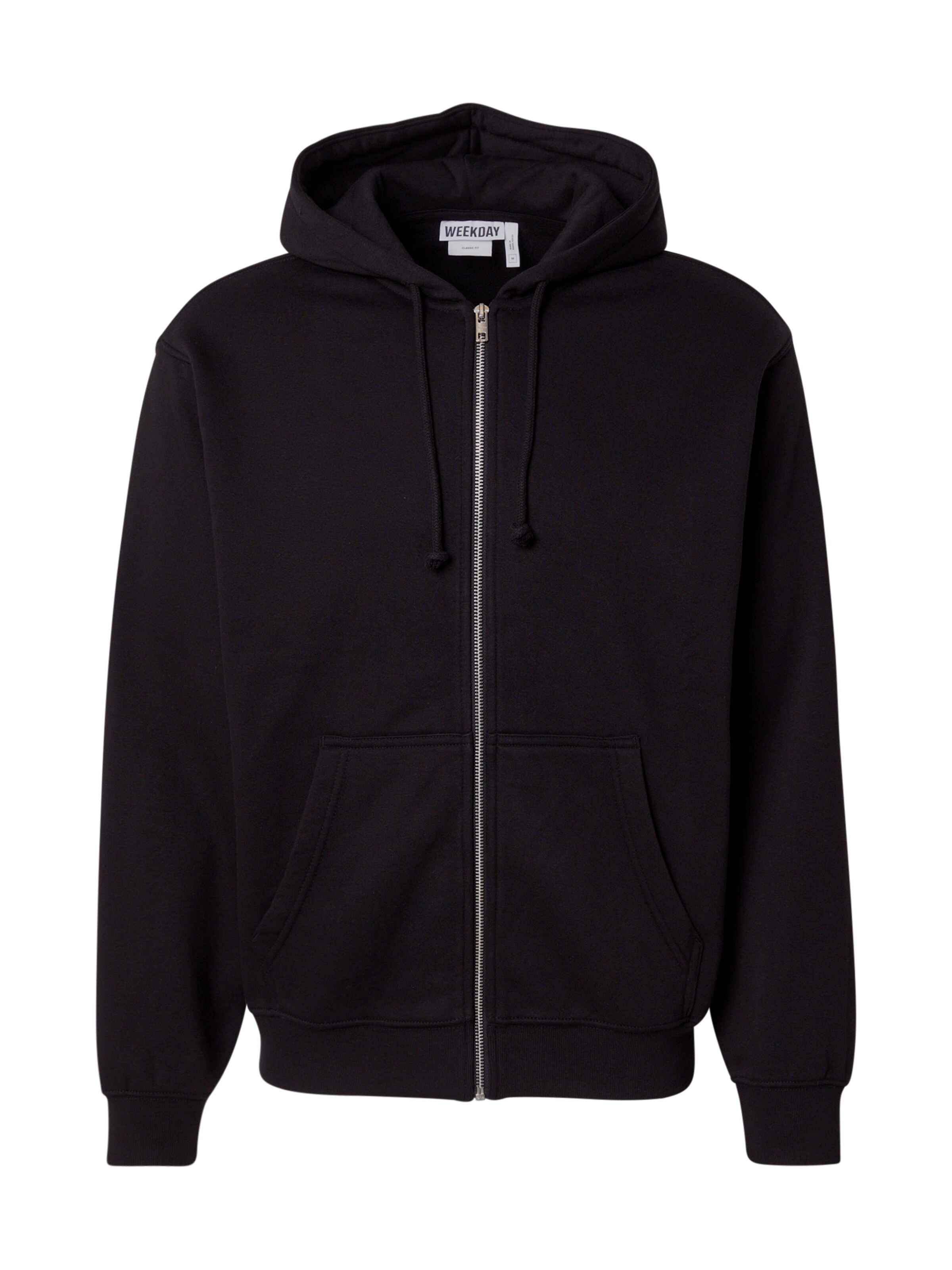 WEEKDAY Mikina 'Classic' – černá: přední strana