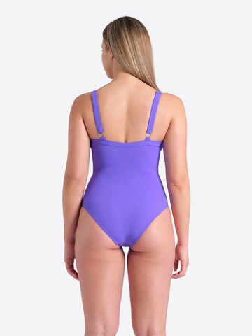 ARENA Bustier Alakformáló fürdőruha 'SHAPEWEAR C-CUP' - lila
