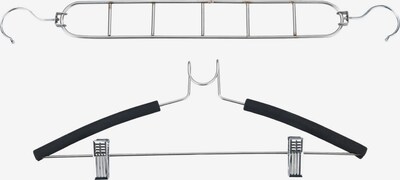 Wenko Kleiderbügel - Set in schwarz / silber, Produktansicht
