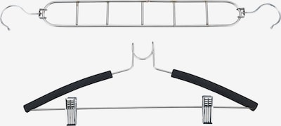 Wenko Kleiderbügel - Set in schwarz / silber, Produktansicht