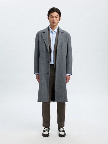 SELECTED Slim fit Pintsak 'SLHAITOR' w kolorze brązowy