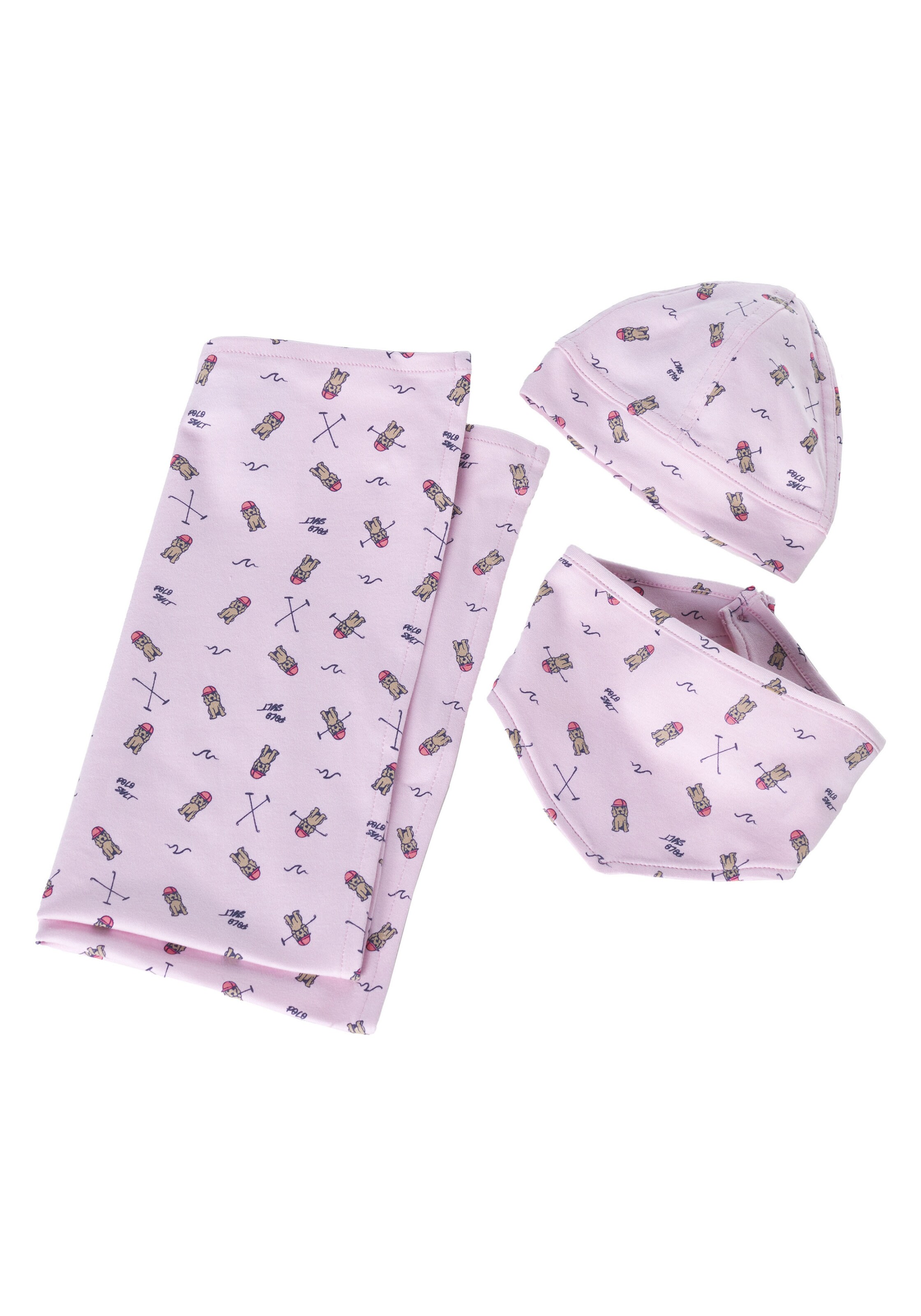 Polo Sylt Set in Pink: front