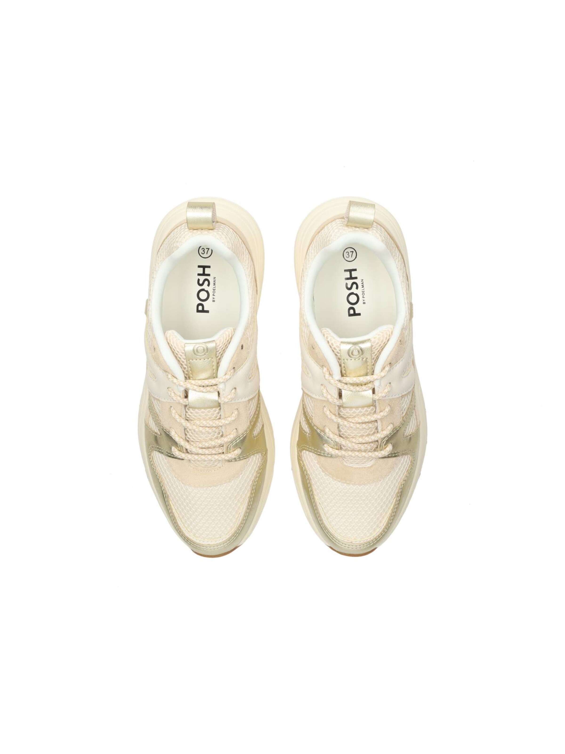 POSH by Poelman Sneakers laag 'Carocel' in Beige