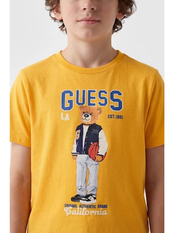 GUESS Regular Fit T-Shirt in Gelb