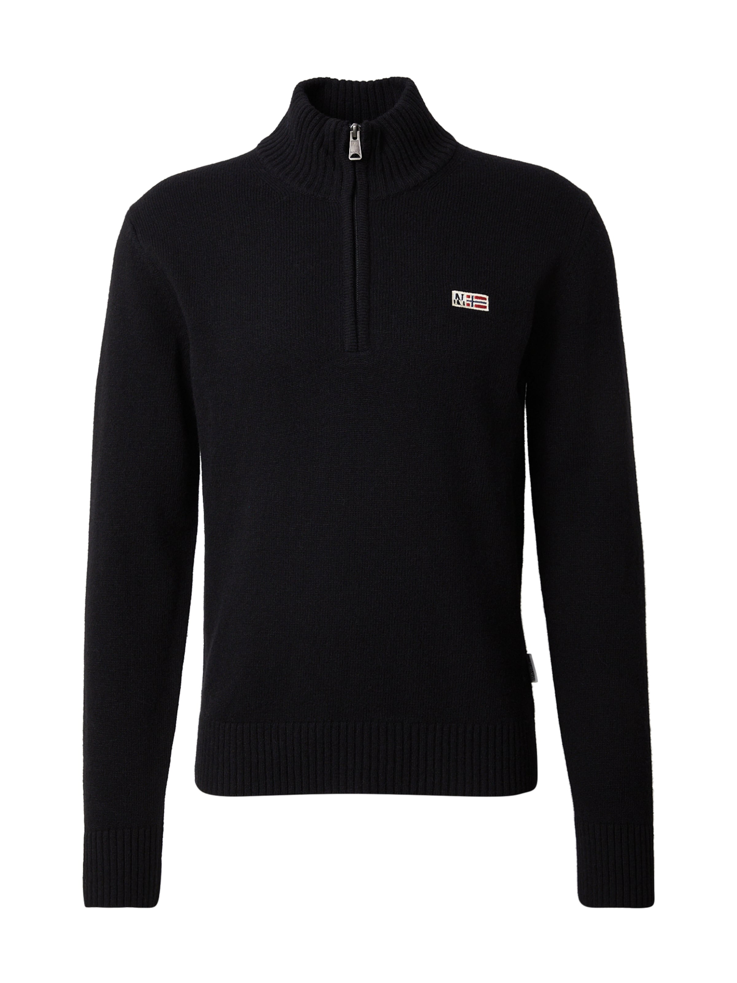 NAPAPIJRI Πουλόβερ 'DIDIER' σε μαύρο: μπροστά