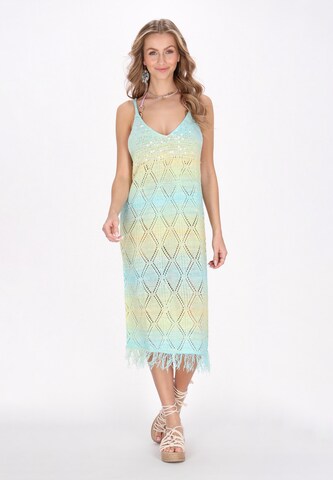 IZIA Beach dress in Blue: front
