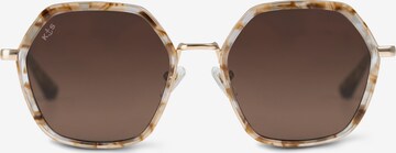 Kapten & Son Солнцезащитные очки 'Amsterdam Edge Toffee Tortoise Brown' в Коричневый