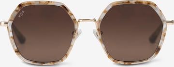Kapten & Son Okulary przeciwsłoneczne 'Amsterdam Edge Toffee Tortoise Brown' w kolorze brązowy