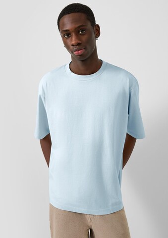 T-Shirt QS en bleu : devant