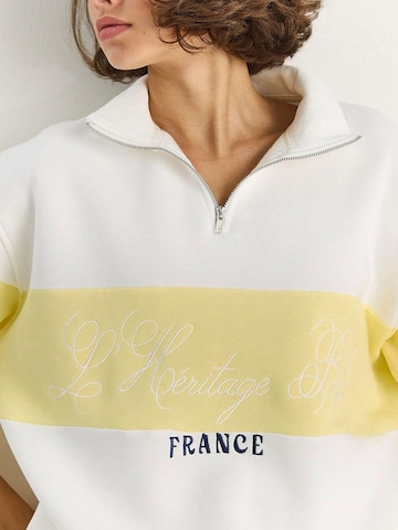 Sweat-shirt Bianco Lucci en blanc