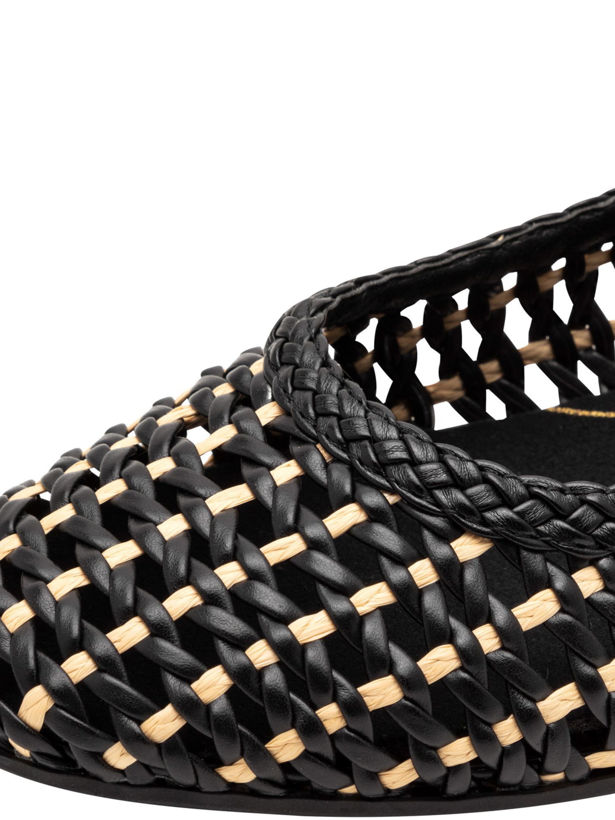 JANA Ballet Flats with Strap in Black